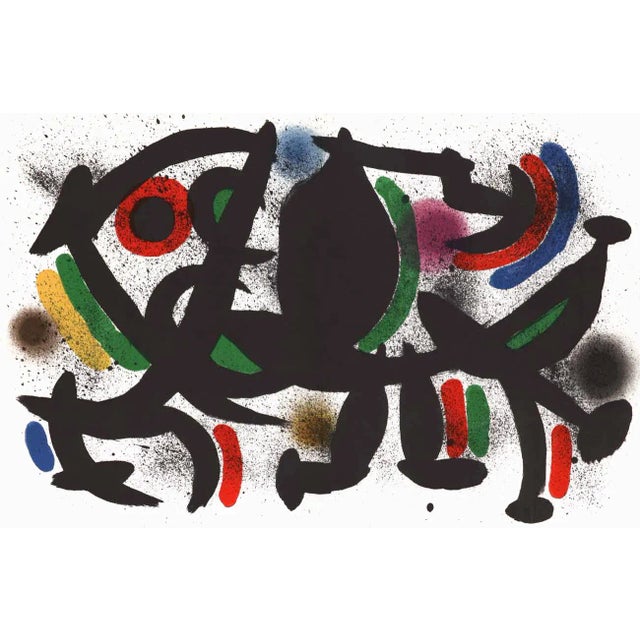 Contemporary 1970 Joan Miro Original Lithograph V1-8d Mourlot For Sale - Image 3 of 3