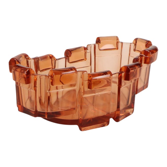 Pink Art Deco Planter Bowl attributed to Stolze Hermanova For Sale - Image 8 of 18