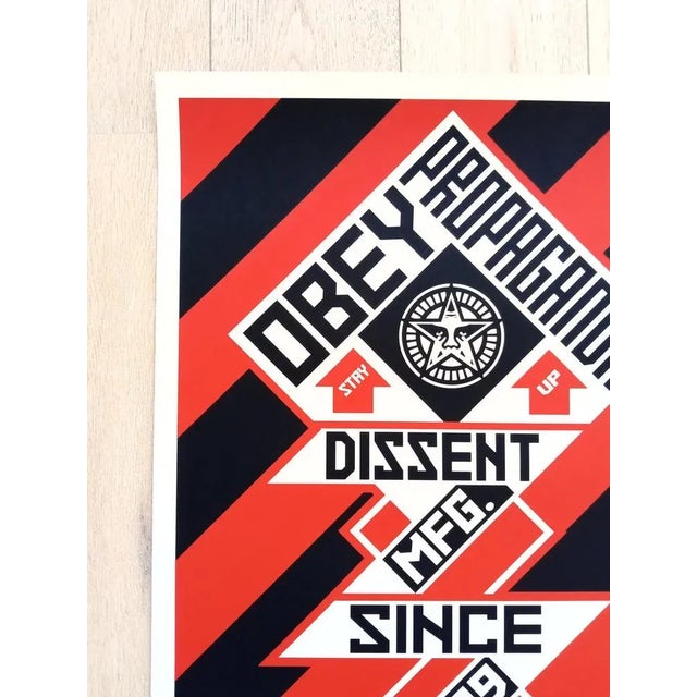 Shepard Fairey (Obey), Constructivist Banner Black, Screenprint For Sale - Image 6 of 8