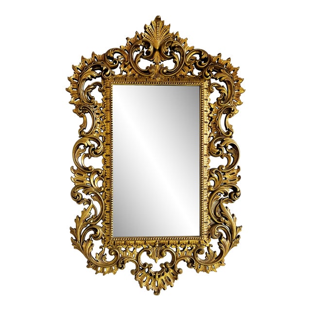 Large Ornate Vintage Syroco Mirror Chairish