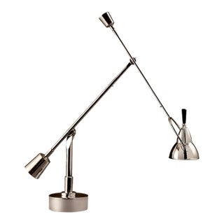 Polished Chrome Counter Balance Adjustable Table Lamp For Sale