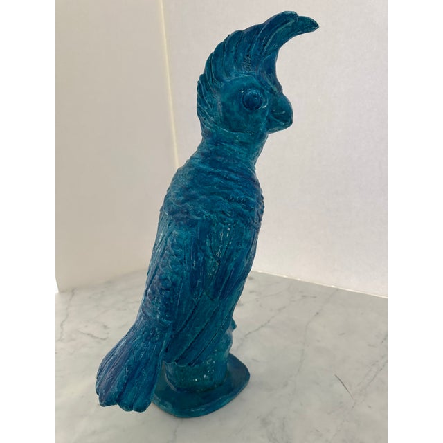 Boho Chic Sculpture of a Cockatoo For Sale - Image 3 of 9