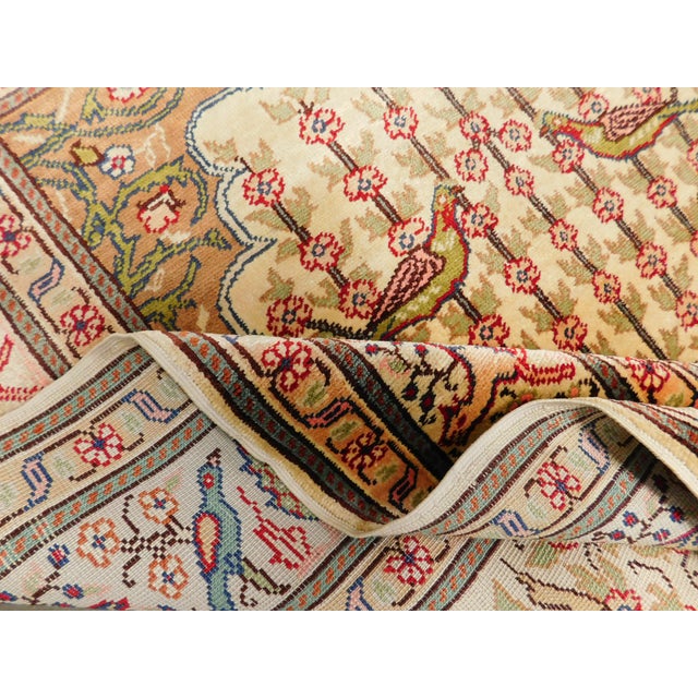 Tan Vintage Turkish Wall Hanging Tapestry For Sale - Image 8 of 12