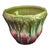 Green Vintage Majolica Jardinière Planter High-Relief Art Nouveau Floral Marked Numbered For Sale - Image 8 of 8