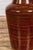 Artisan Brown Glaze Vase with Black Concentric Motifs and Tapering Lines For Sale - Image 12 of 12
