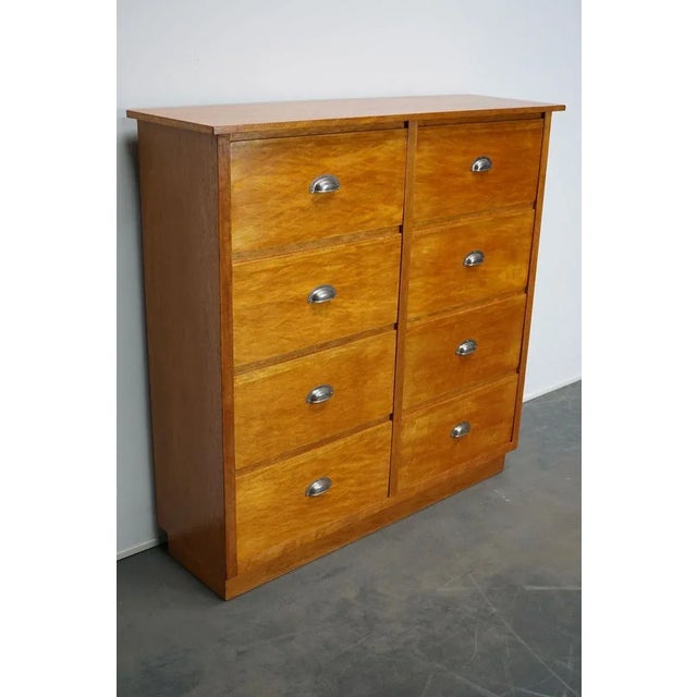 Industrial German Oak Apothecary Cabinet, Mid-20th Century For Sale - Image 3 of 18