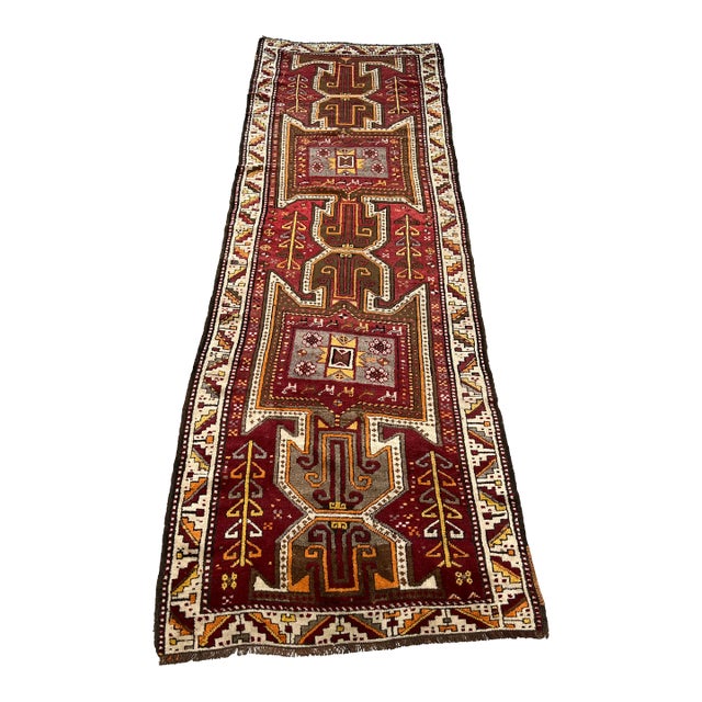 1930s Nomadic Tribal Runner Rug For Sale