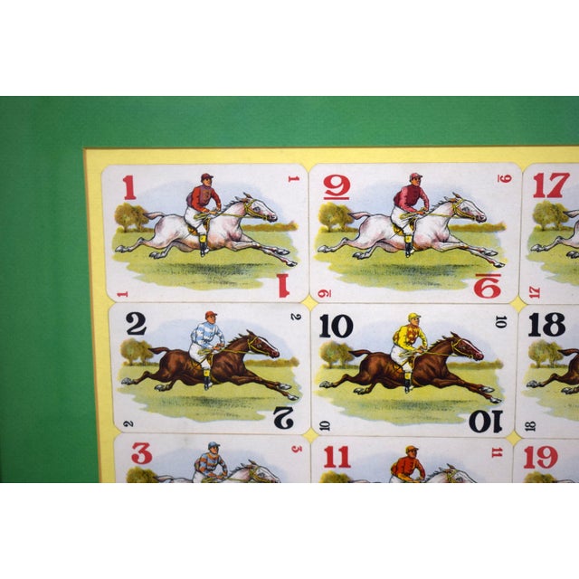 "Derby Day" 48 Framed Playing Cards/ Jockey/ Horse Racing Playing Cards For Sale - Image 4 of 6
