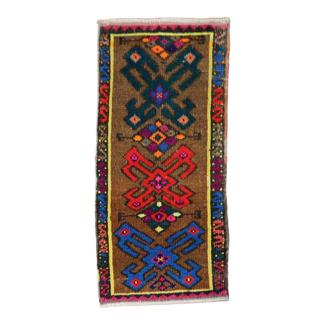 Mini Turkish Mat rug no. y1878 For Sale