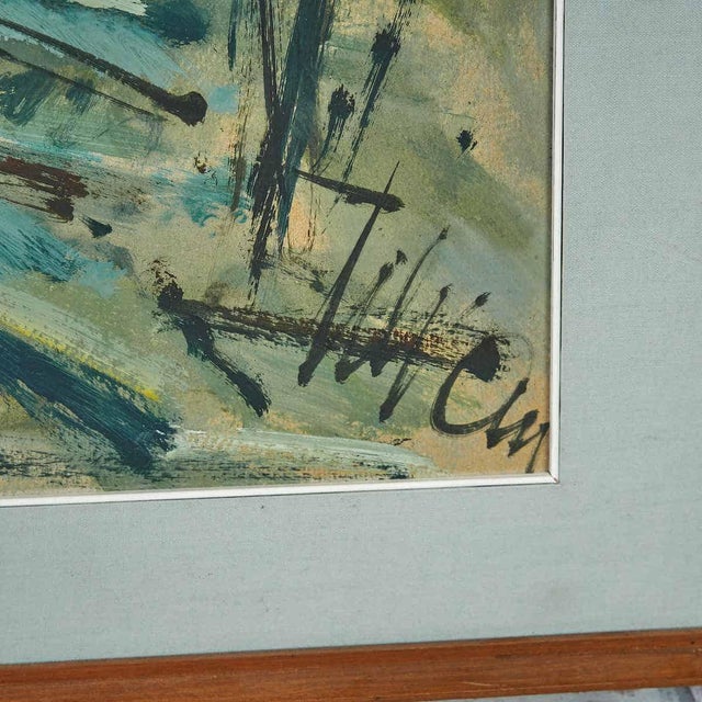 Abstract painting, Landscape by Silvan Gastone Ghigi, Painter from Ferrara (Italy)