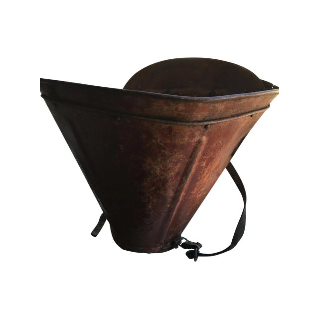 French Grape Harvesting Hod Basket For Sale
