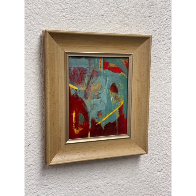 Abstract Acrylic Abstract Framed Painting For Sale - Image 3 of 12