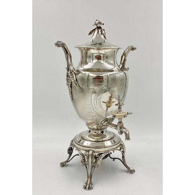 Coin Silver Victorian Hot Water Urn | Chairish