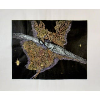Ruth Leaf Peacock Nebula C. 2000 Reproduction Print For Sale