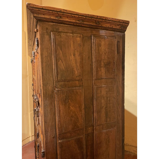 Large Spanish Renaissance Oak 6-Door Cabinet, 17th Century For Sale - Image 9 of 15