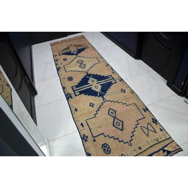 Anatolian Traditional Handmade ative Vintage Runner For Sale - Image 4 of 11