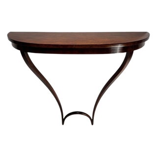 Mid-Century Wooden Hanging Console attributed to Carlo Enrico Rava, Italy, 1940s For Sale