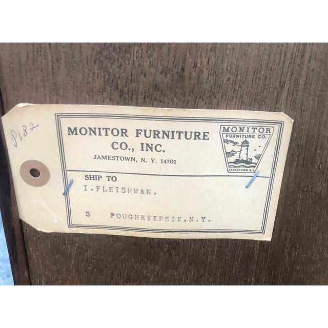 Vintage Monitor Furniture Co. Of Jamestown Ny Chippendale Style Cherry