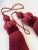 2020s Pair of Ruby Red Key Tassels With Satin and Cut Velvet Details For Sale - Image 5 of 15