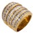 Vintage 3.20 Carat Diamond 18k Yellow Gold Cocktail Ring, Size 7.5 For Sale