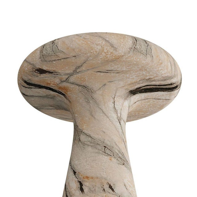 Sculpture Materials Arteriors Home Zahara Accent Table For Sale - Image 7 of 8