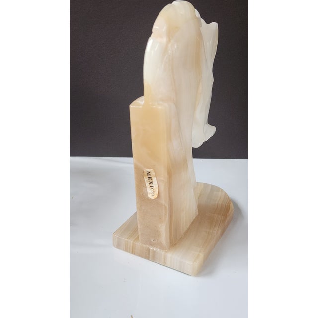 1960s Mid-Century Mexican Banded Onyx Horse Head Bookends – Western Ranch Decor (Pair) For Sale - Image 11 of 17