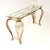 Vintage Italian Brass and Glass Console Table, 1960s For Sale - Image 4 of 12