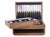 Vintage English Polished Natural Horn Cutlery, Service for 12 For Sale - Image 11 of 11