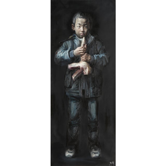 Wei Yi 魏艺, Wu Xiaoshuan from Childhood, Larger Than Life, 2010, Oil on Canvas For Sale - Image 7 of 7