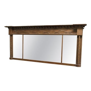 Regency Triple Plate Gilt Mirror for Over Mantle For Sale