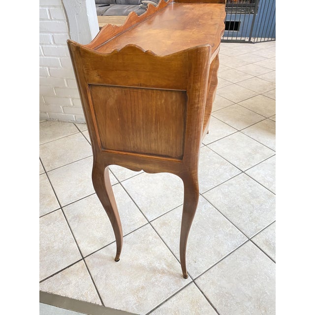 Louis XV Style Console Table in Cherrywood, 1950s For Sale - Image 13 of 18
