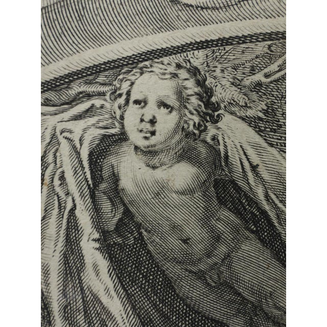 Jan Pietersz Saenredam, Nude Venus & Cupid, 17th Century, Engraving, Framed For Sale - Image 12 of 18