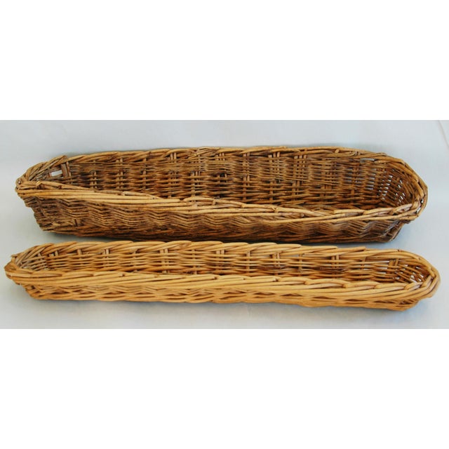 Vintage French Baker Baguette Bread Baskets A Pair Chairish