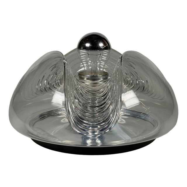 Wave Wall Lamp by Koch & Lowy for Peill & Putzler, 1970s For Sale