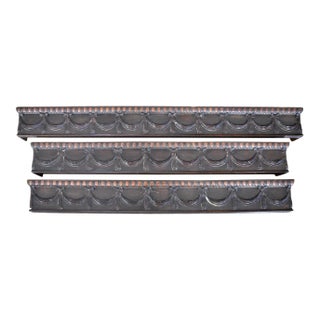 Set of 3 Antique Wood Window Cornices For Sale