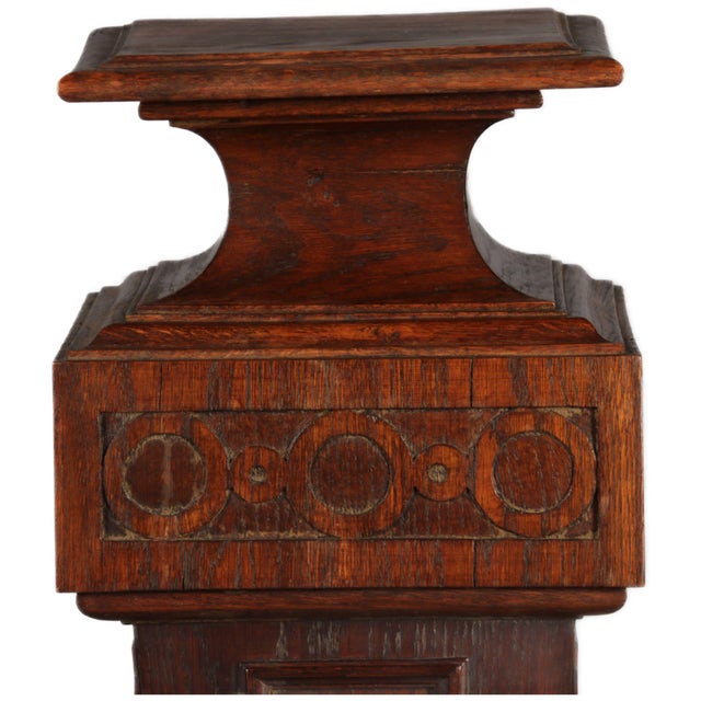 Wood Art Nouveau German Plant Stand, 1900s For Sale - Image 7 of 10