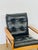 Black Vintage Scandinavian Lounge Chair in Black Leather and Wood, 1960s For Sale - Image 8 of 15