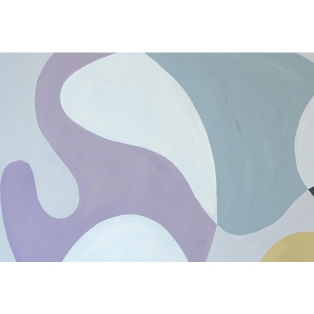 Paper 2026, Organic Modern, Mid Century Shapes Diptych, Pastel Dance, Acrylic Painting on Paper in Soft Palette by Ryan Rivadeneyra For Sale - Image 7 of 10
