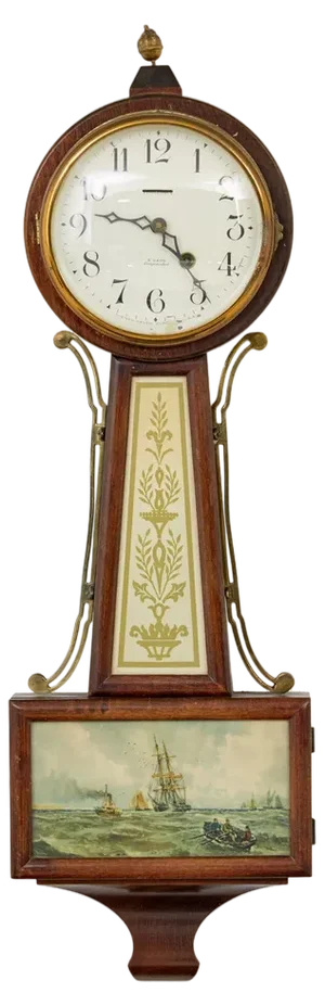 Early 20th Century New Haven Banjo Wall Clock, 1890s