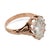Early 20th Century Victorian Gia 4.06 Carat Oval Cut Diamond 12k Rose Gold Engagement Ring, Size 5.5 For Sale - Image 4 of 8