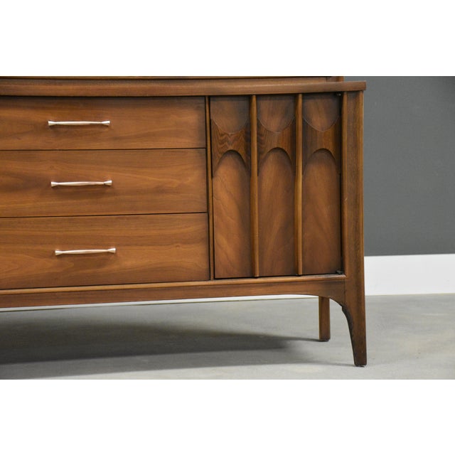 1960s Kent Coffey Perspecta Walnut and Rosewood Credenza Hutch For Sale - Image 12 of 13