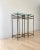 Modernist Minimalist Steel & Glass Plant Stands, Set of 2 (After Max Sauze) For Sale - Image 10 of 11