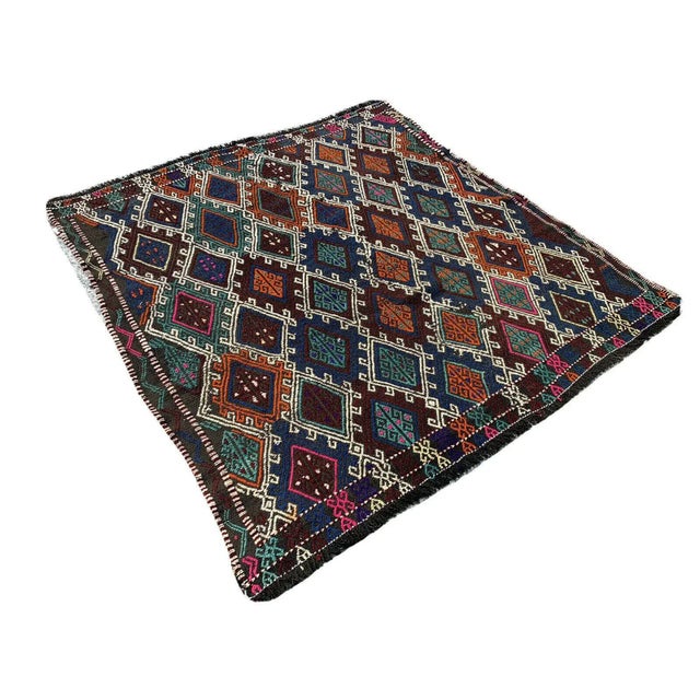 Traditional Turkish Kilim Rug For Sale - Image 11 of 11
