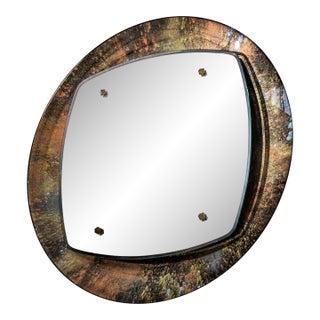 Illuminated Wall Mirror by Santambrogio e De Berti, Italy 1950s For Sale