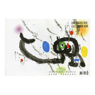 Joan Miro Lithograph From "Derriere Le Miroir No. 123" Miro: Ceramiques (1963) For Sale