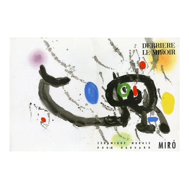Joan Miro Lithograph From "Derriere Le Miroir No. 123" Miro: Ceramiques (1963) For Sale