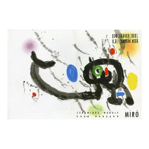 Joan Miro Lithograph From "Derriere Le Miroir No. 123" Miro: Ceramiques (1963)