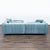 2010s Rove Concepts Modern Light Blue Velvet Sectional Sofa With Ottoman For Sale - Image 5 of 8