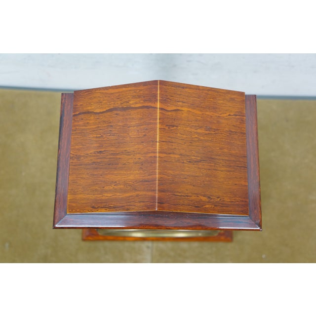 Antique Seth Thomas Dana Burl Walnut Adamantine Mantel Clock 11" For Sale - Image 11 of 17