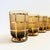 Mid 20th Century Gold Grid Smoke Glass Cordials - Set of 4 For Sale - Image 5 of 9